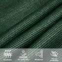 VidaXL Żagiel przeciwsłoneczny, 160 g/m², ciemnozielony, 4x6 m, HDPE