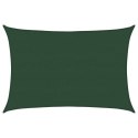 VidaXL Żagiel przeciwsłoneczny, 160 g/m², ciemnozielony, 5x6 m, HDPE