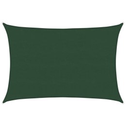 VidaXL Żagiel przeciwsłoneczny, 160 g/m², ciemnozielony, 5x6 m, HDPE