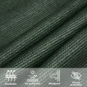 VidaXL Żagiel przeciwsłoneczny, 160 g/m², ciemnozielony, 5x6 m, HDPE