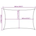 VidaXL Żagiel przeciwsłoneczny, 160 g/m², ciemnozielony, 5x6 m, HDPE
