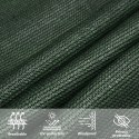 VidaXL Żagiel przeciwsłoneczny, 160 g/m², ciemnozielony, 5x6 m, HDPE
