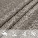 VidaXL Żagiel przeciwsłoneczny, 160 g/m², jasnoszary, 3x4x4 m, HDPE