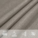 VidaXL Żagiel przeciwsłoneczny, 160 g/m², jasnoszary, 3x4x5 m, HDPE