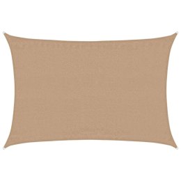 VidaXL Żagiel przeciwsłoneczny, 160 g/m², kolor taupe, 4x6 m, HDPE