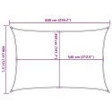 VidaXL Żagiel przeciwsłoneczny, 160 g/m², kolor taupe, 4x6 m, HDPE
