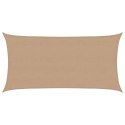 VidaXL Żagiel przeciwsłoneczny, 160 g/m², kolor taupe, 4x7 m, HDPE