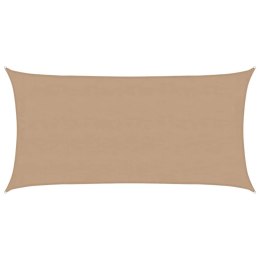 VidaXL Żagiel przeciwsłoneczny, 160 g/m², kolor taupe, 4x7 m, HDPE