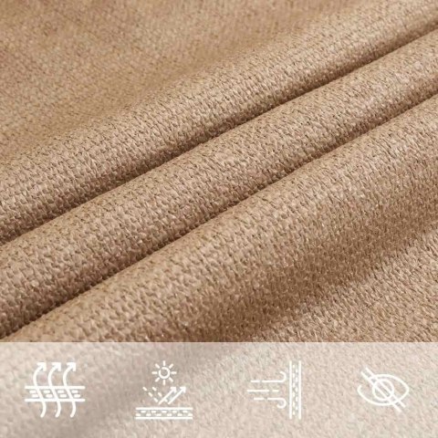 VidaXL Żagiel przeciwsłoneczny, 160 g/m², taupe, 2,5x3,5 m, HDPE