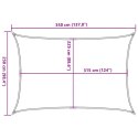 VidaXL Żagiel przeciwsłoneczny, 160 g/m², taupe, 2,5x3,5 m, HDPE