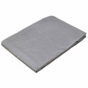 VidaXL Plandeka z oczkami jasnoszary 3 x 3 m 90 gsm PE