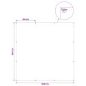 VidaXL Plandeka z oczkami jasnoszary 3 x 3 m 90 gsm PE