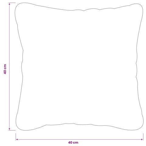 VidaXL Poszewka na poduszkę 12 pcs HEERLEN Czarny 40 x 40 cm Welur