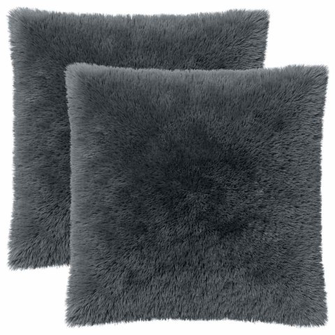 VidaXL Poszewka na poduszkę 2 pcs HEERLEN antracytowy 60 x 60 cm