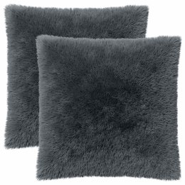 VidaXL Poszewka na poduszkę 2 pcs HEERLEN antracytowy 80 x 80 cm