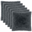 VidaXL Poszewka na poduszkę 6 pcs HEERLEN antracytowy 80 x 80 cm