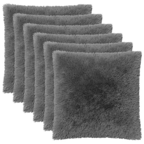 VidaXL Poszewka na poduszkę 6 pcs HEERLEN jasnoszary 80 x 80 cm