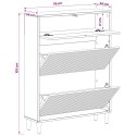 SZAFKA NA BUTY ARNHEM 78 X 24 X 103 CM DREWNO INŻYNIERYJNE