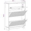 VidaXL Szafka na buty EDE 78 x 24 x 103 cm Drewno inżynieryjne