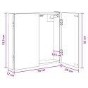 VidaXL Szafka na tarczę do rzutków Stare drewno 56 x 12 x 53,5 cm