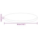 VidaXL Blat stołu Ø 30 x 1,5 cm Okrągły Drewno inżynieryjne Czarny