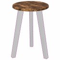 VidaXL Blat stołu Ø 30 x 1,5 cm Okrągły Drewno inżynieryjne