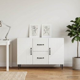 VidaXL Bufet Biały wysoki połysk 89 x 34,5 x 60 cm Drewno inżynieryjne