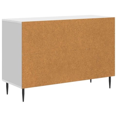 VidaXL Bufet Biały wysoki połysk 89 x 34,5 x 60 cm Drewno inżynieryjne