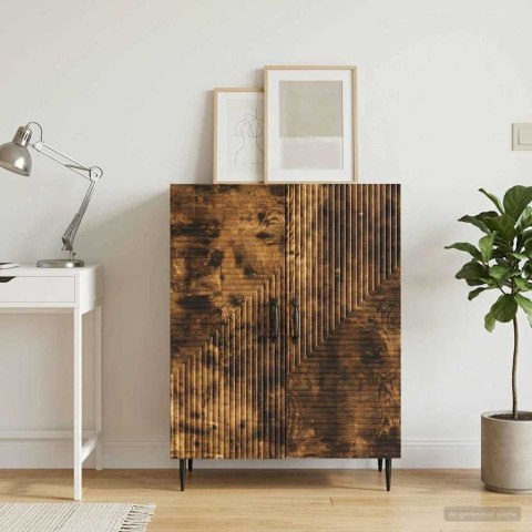 VidaXL Bufet Dąb wędzony 66 x 34,5 x 89,5 cm Drewno inżynieryjne