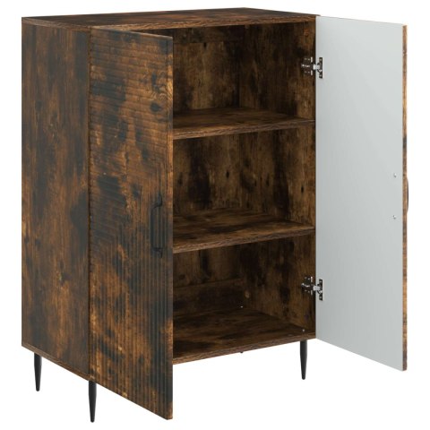 VidaXL Bufet Dąb wędzony 66 x 34,5 x 89,5 cm Drewno inżynieryjne