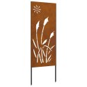 VidaXL Ekran zapewniający prywatność w ogrodzie Rdzawy 50 x 140 cm