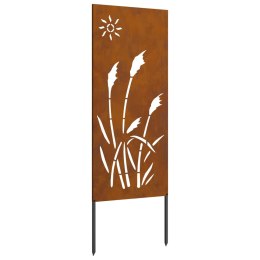 VidaXL Ekran zapewniający prywatność w ogrodzie Rdzawy 50 x 140 cm