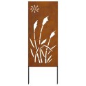 VidaXL Ekran zapewniający prywatność w ogrodzie Rdzawy 50 x 140 cm