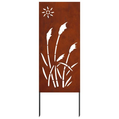 VidaXL Ekran zapewniający prywatność w ogrodzie Rdzawy 50 x 140 cm