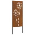VidaXL Ekran zapewniający prywatność w ogrodzie Rdzawy 50 x 140 cm