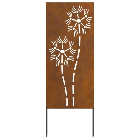 VidaXL Ekran zapewniający prywatność w ogrodzie Rdzawy 50 x 140 cm