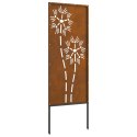 VidaXL Ekran zapewniający prywatność w ogrodzie Rdzawy 50 x 140 cm
