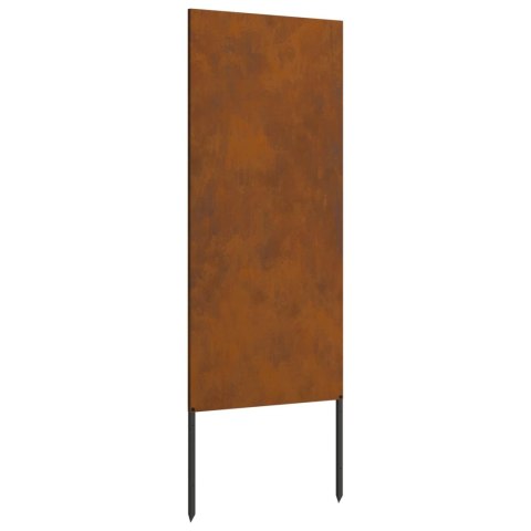 VidaXL Ekran zapewniający prywatność w ogrodzie Rdzawy 50 x 140 cm