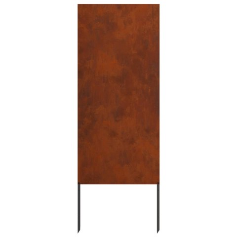 VidaXL Ekran zapewniający prywatność w ogrodzie Rdzawy 50 x 140 cm