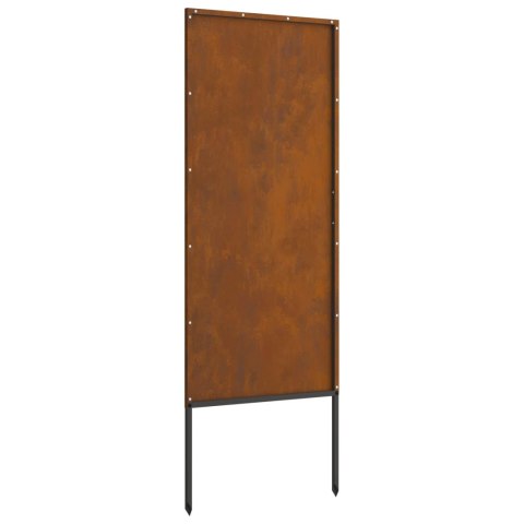 VidaXL Ekran zapewniający prywatność w ogrodzie Rdzawy 50 x 140 cm