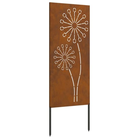 VidaXL Ekran zapewniający prywatność w ogrodzie Rdzawy 50 x 140 cm