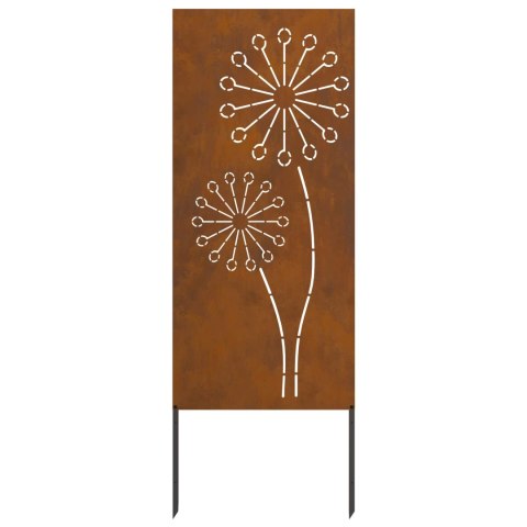 VidaXL Ekran zapewniający prywatność w ogrodzie Rdzawy 50 x 140 cm