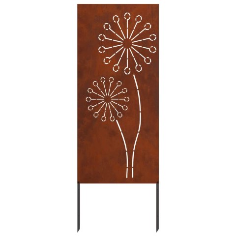 VidaXL Ekran zapewniający prywatność w ogrodzie Rdzawy 50 x 140 cm