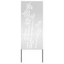 VidaXL Ekran zapewniający prywatność w ogrodzie Srebrny 50 x 140 cm