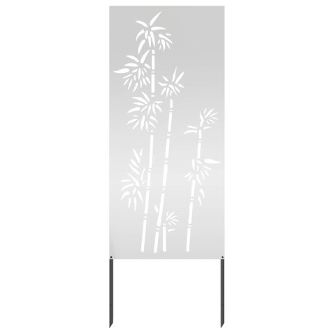 VidaXL Ekran zapewniający prywatność w ogrodzie Srebrny 50 x 140 cm