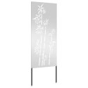 VidaXL Ekran zapewniający prywatność w ogrodzie Srebrny 50 x 140 cm