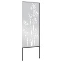 VidaXL Ekran zapewniający prywatność w ogrodzie Srebrny 50 x 140 cm