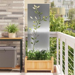 VidaXL Ekran zapewniający prywatność w ogrodzie Srebrny 50 x 140 cm