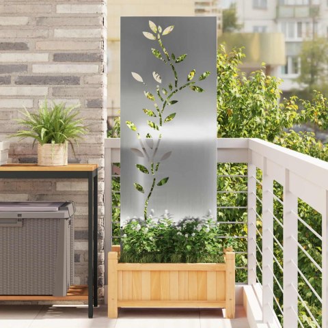 VidaXL Ekran zapewniający prywatność w ogrodzie Srebrny 50 x 140 cm