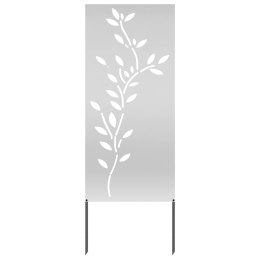 VidaXL Ekran zapewniający prywatność w ogrodzie Srebrny 50 x 140 cm